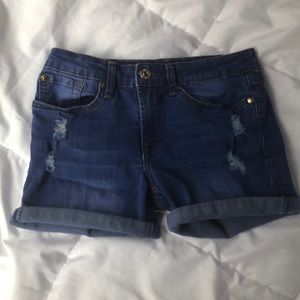 Denim shorts